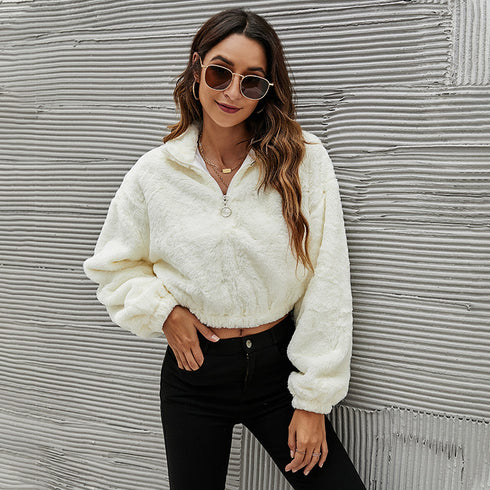 Winter New Short Jacket Stand Collar Top